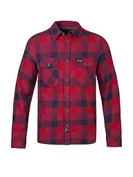 RAFIKI | Camisa de escalada de franela Virage para hombre | Rojo oscuro