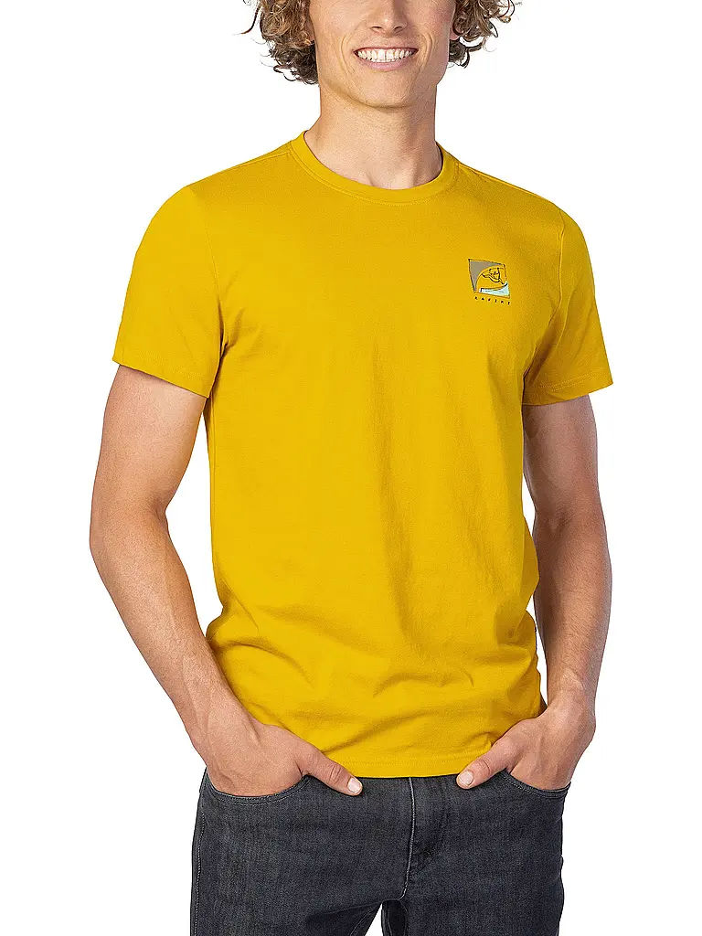 RAFIKI | Camiseta de escalada Arcos para hombre | Mostaza