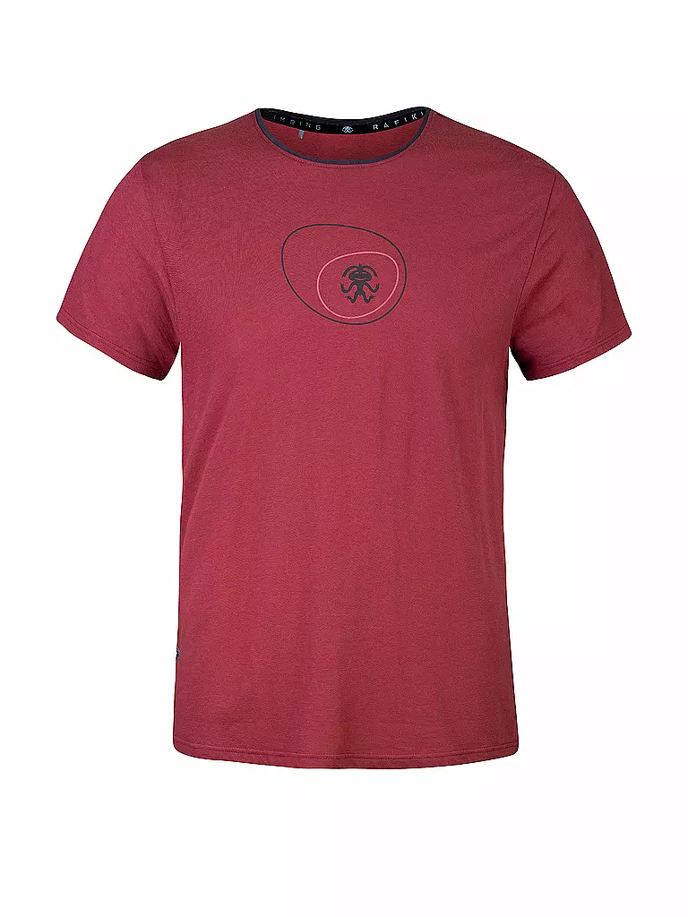 RAFIKI | Camiseta de escalada para hombre Zone Modal | Rojo oscuro