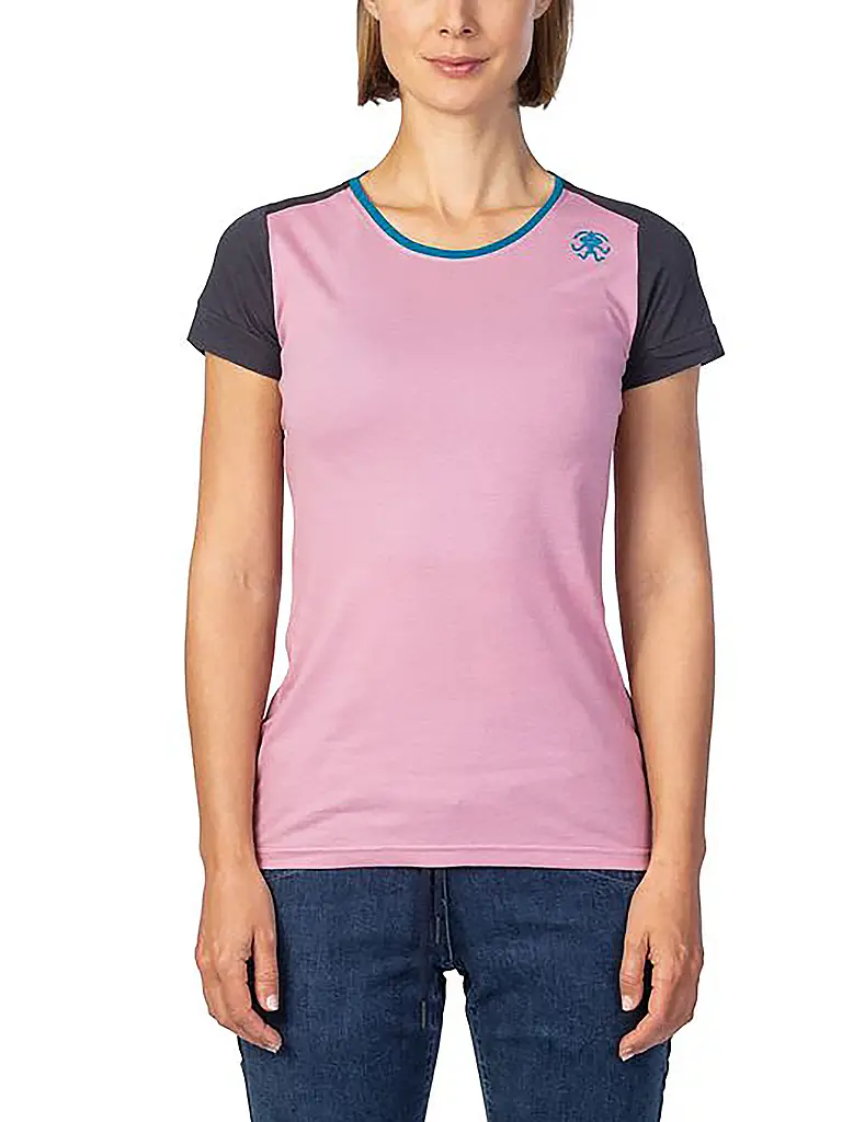 RAFIKI | Camiseta de escalada para mujer Chulilla Modal | Rosa