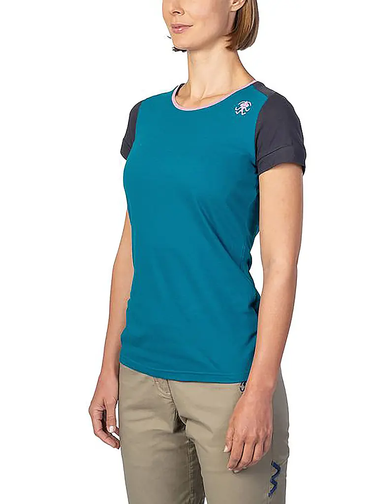 RAFIKI | Camiseta de escalada para mujer Chulilla Modal | Azul