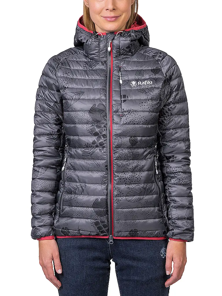RAFIKI | Chaqueta aislante con capucha de plumón Darcy RDS para mujer | Gris