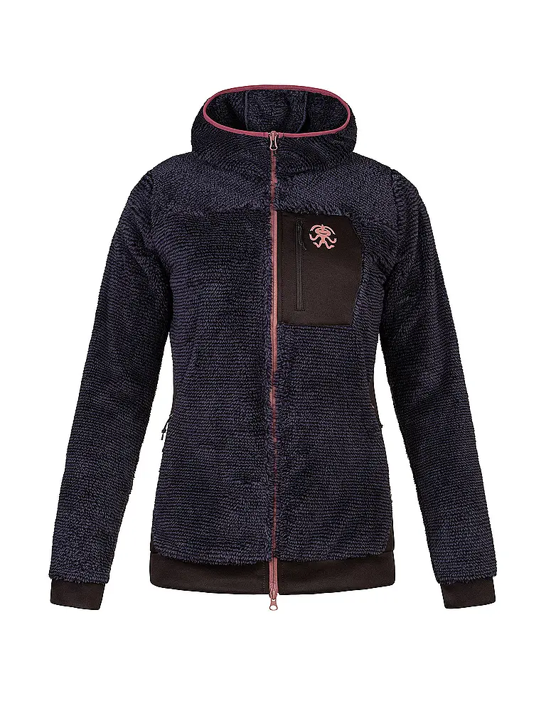 RAFIKI | Chaqueta polar Tarifia con capucha para mujer | Azul oscuro
