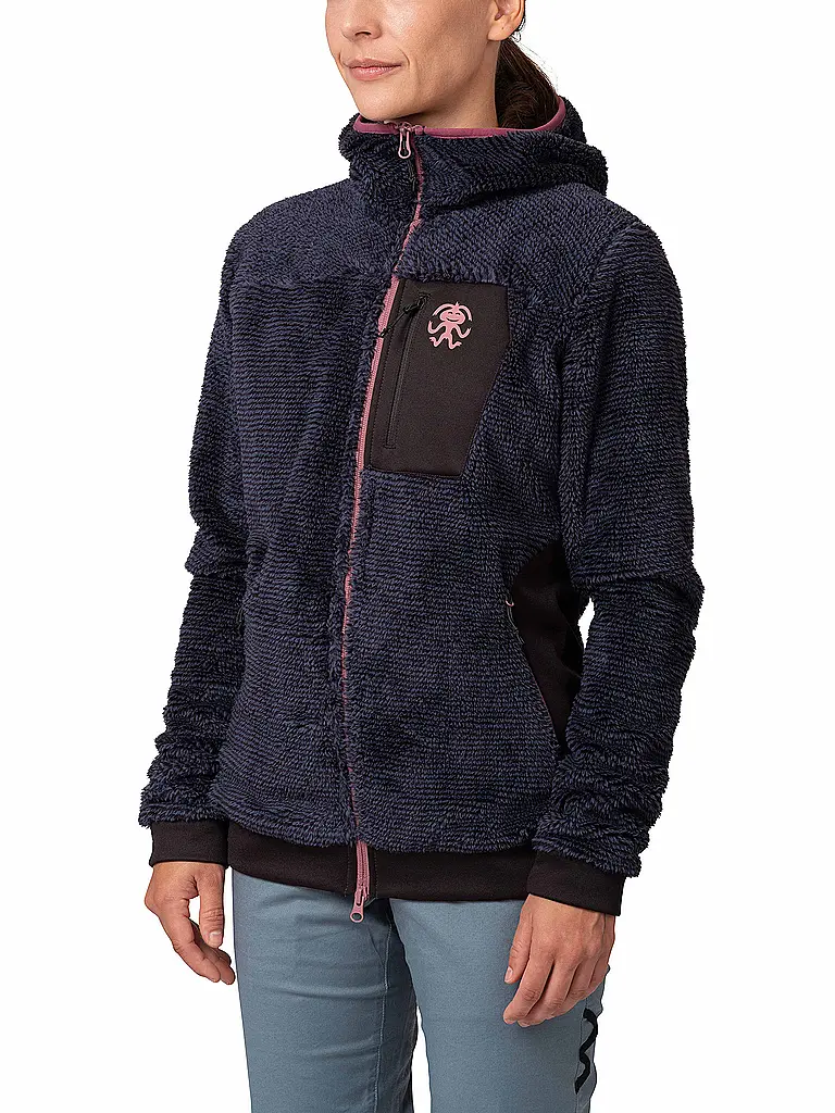 RAFIKI | Chaqueta polar Tarifia con capucha para mujer | Azul oscuro