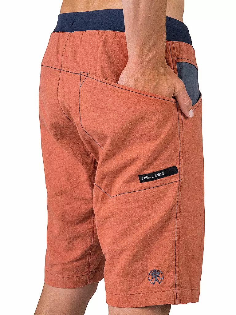 RAFIKI | Pantalón corto de escalada Gnar de lino para hombre | 