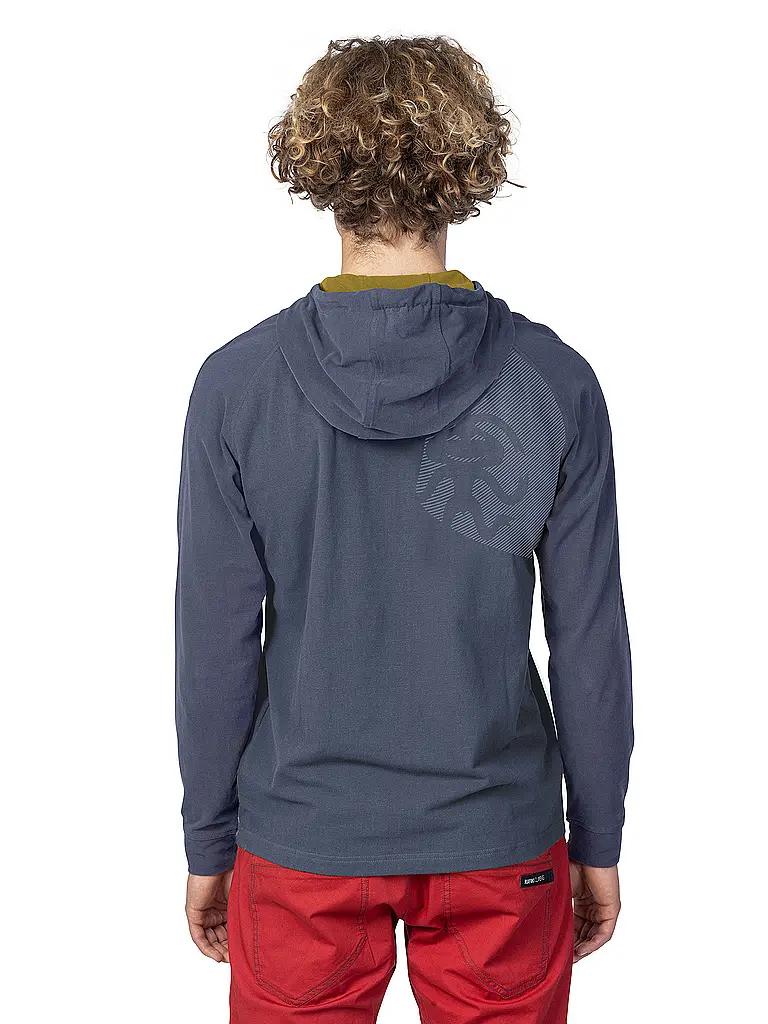 RAFIKI | Sudadera con capucha para escalada Traverse para hombre | Azul oscuro