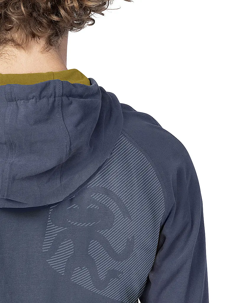 RAFIKI | Sudadera con capucha para escalada Traverse para hombre | Azul oscuro