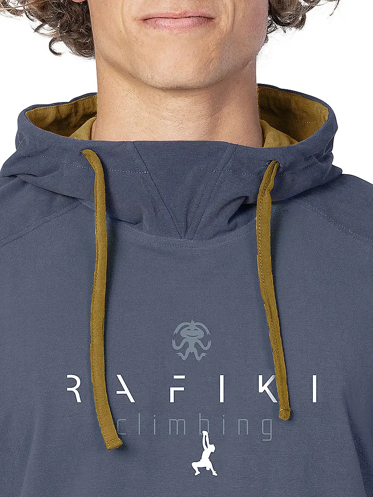 RAFIKI | Sudadera con capucha para escalada Traverse para hombre | Azul oscuro