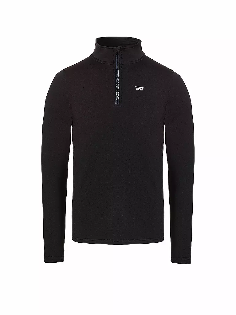 REHALL | Camiseta interior con cremallera para hombre King-R | Negro