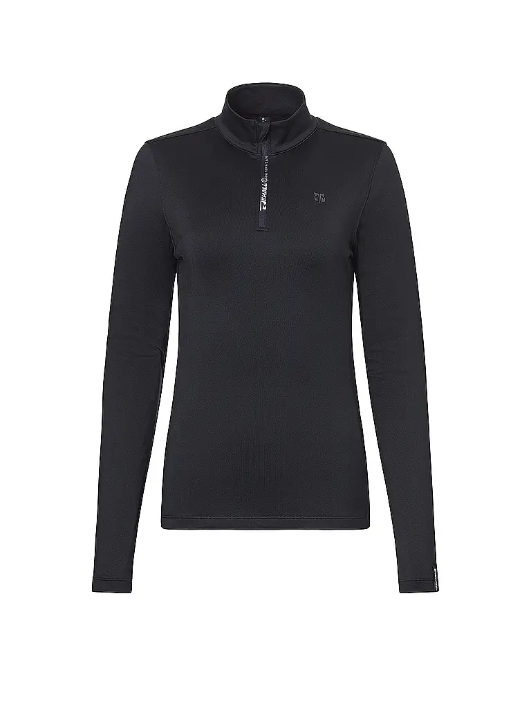 REHALL | Camiseta interior con cremallera para mujer MICHA-R | Negro