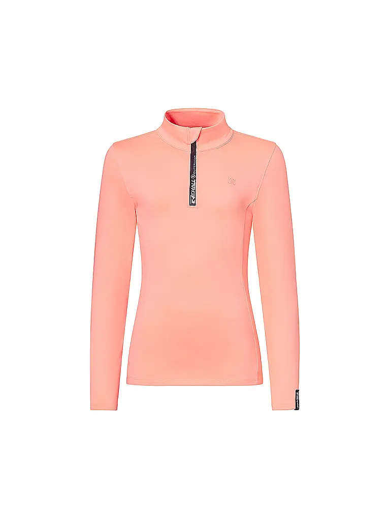 REHALL | Camiseta interior con cremallera para niña MICHA-R-JR | Coral