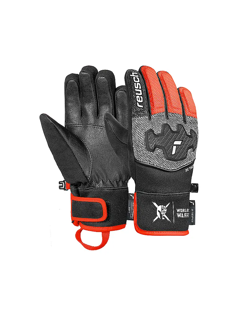 REUSCH | Guantes de esquí para niños Worldcup Warrior Prime R-TEX® XT | Negro