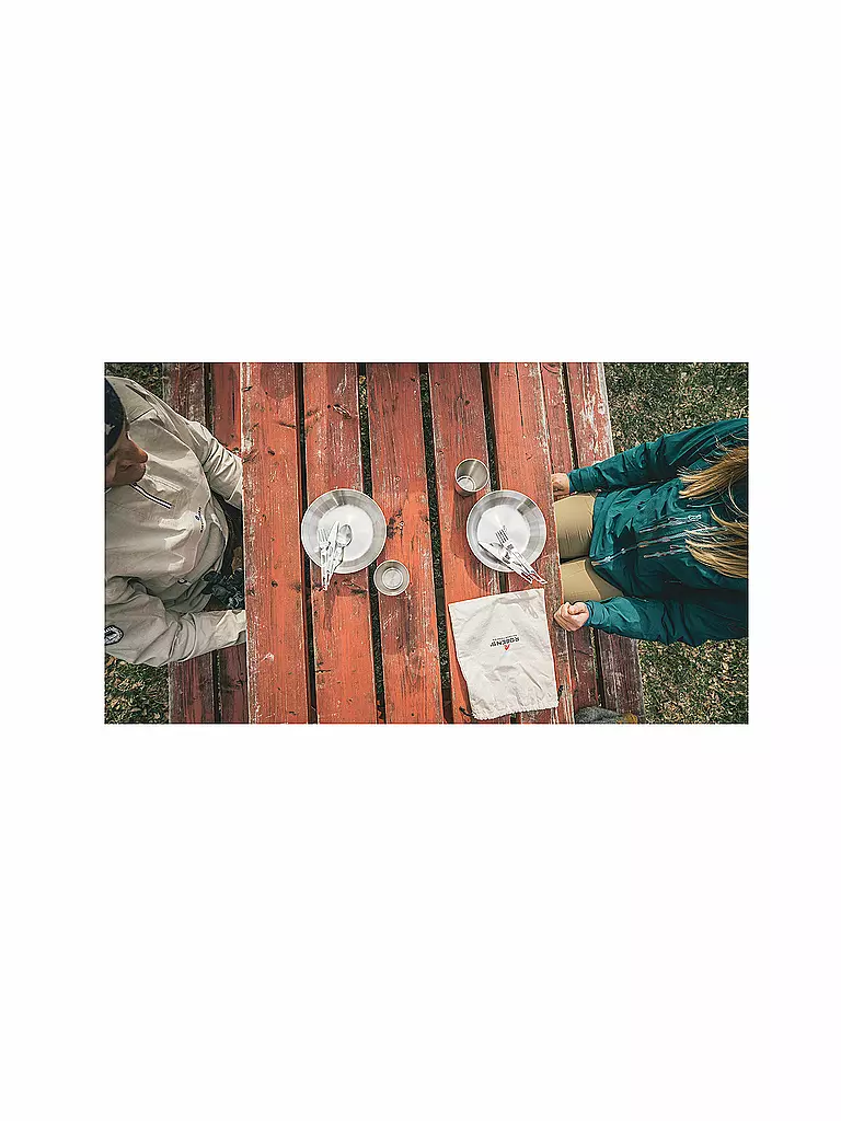 ROBENS | Juego de comida de acero Sierra para camping | 