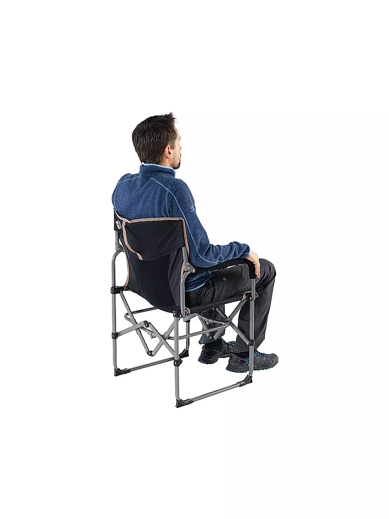 ROBENS | Sillón de camping Settler | Negro