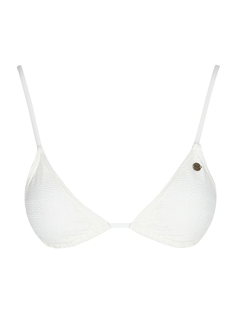 Top de bikini para mujer Island Triangle blanco S