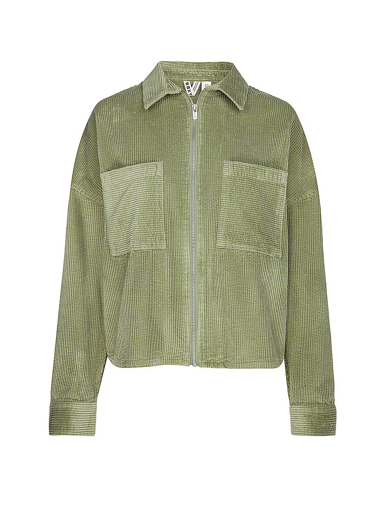 Chaqueta de pana lavada Chilled Out para mujer oliva L