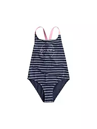 ROXY | Bañador para niña Bico Basic Stripe | Azul oscuro