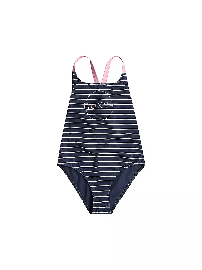 ROXY | Bañador para niña Bico Basic Stripe | Azul oscuro