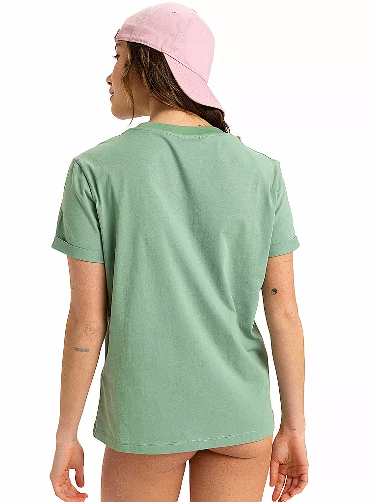 ROXY | Beachshirt de mujer Oceanregular Art | Verde claro