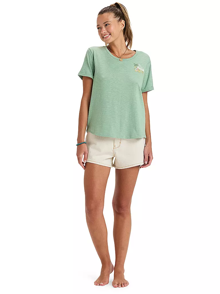ROXY | Beachshirt Oceanwave Regular para mujer | Verde claro