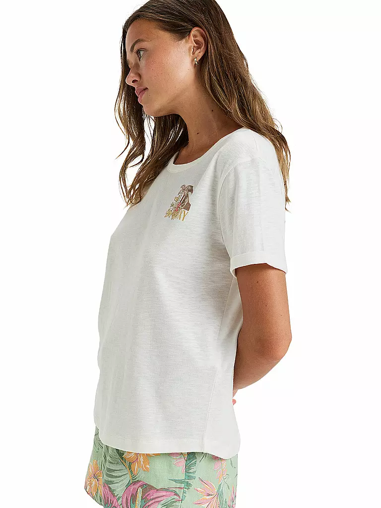 ROXY | Beachshirt Oceanwave Regular para mujer | Crema