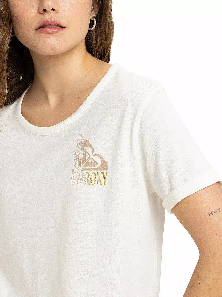 ROXY | Beachshirt Oceanwave Regular para mujer | Crema