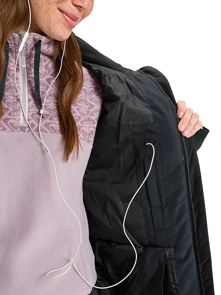 ROXY | Chaqueta de snowboard para mujer Free Jet Block Hoodie | Negro