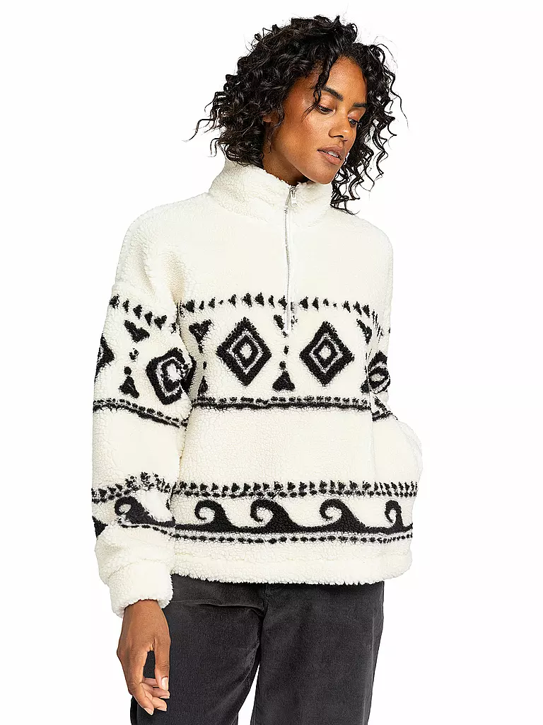 ROXY | Fleecesweater Treasuren Soull para mujer | Blanco