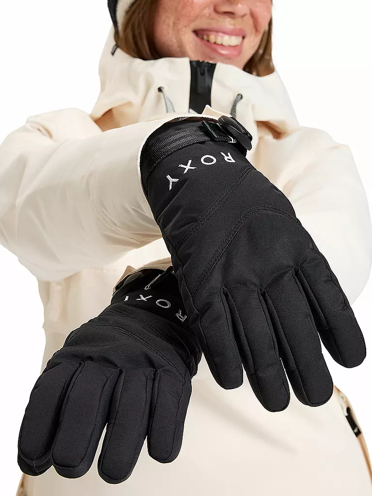 ROXY | Guantes de mujer Jetty Solid | Negro