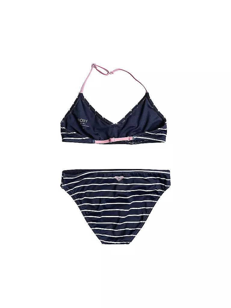 ROXY | Mädchen Bikini Bico Basic Stripe | Azul oscuro