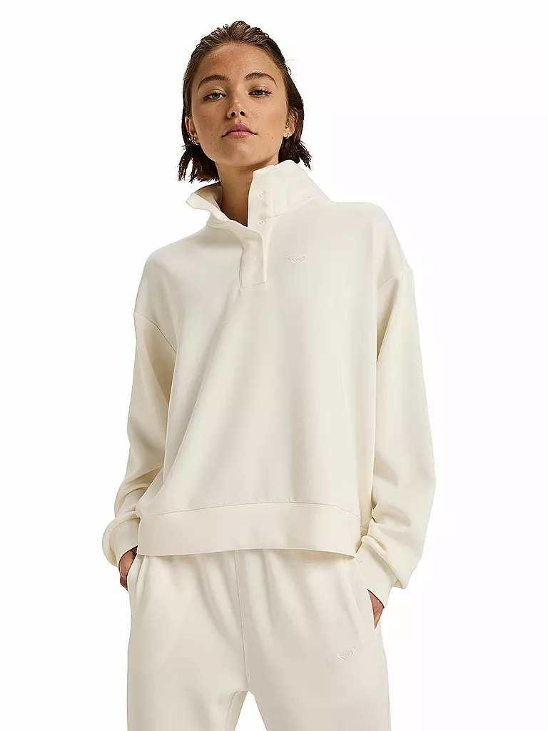 ROXY | Suéter de Mujer Rise & Vibe Fleece | Blanco