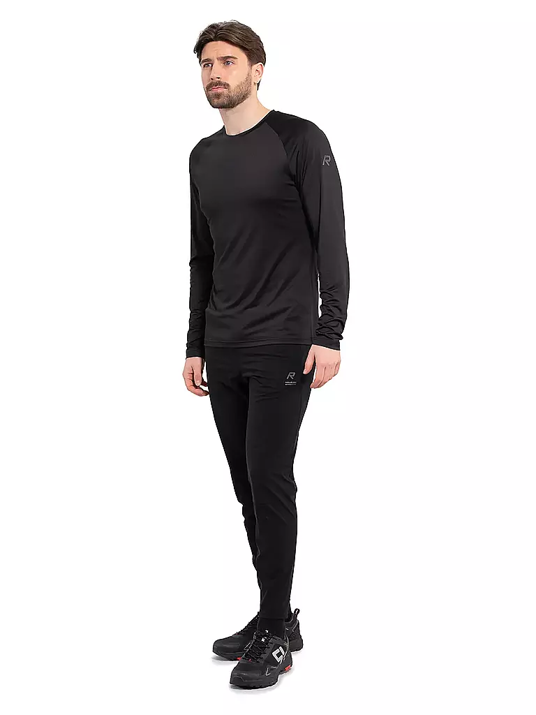RUKKA | Camiseta de running Muosto para hombre | Negro