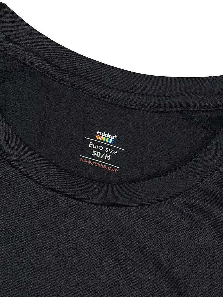 RUKKA | Camiseta de running Muosto para hombre | Negro