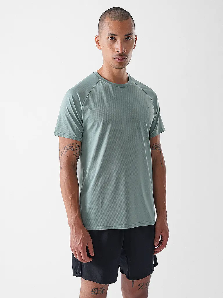 RUKKA | Camiseta de running Muukko para hombre | Verde claro
