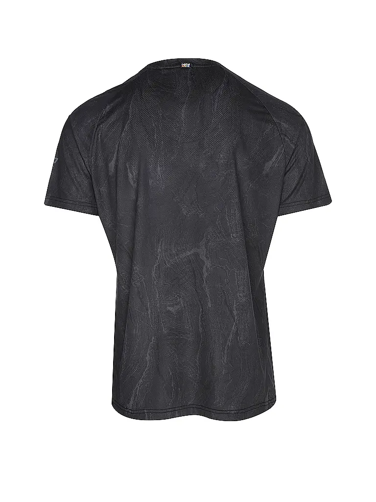 RUKKA | Camiseta de running para hombre Maavesi Print | Negro