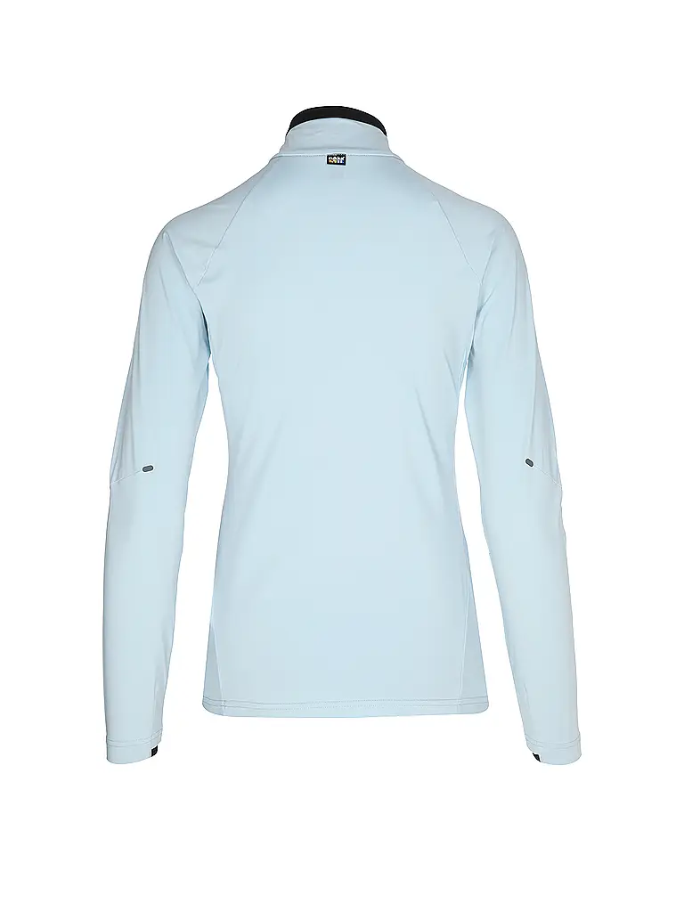 RUKKA | Camiseta de running para mujer Maalo con cremallera | Azul claro