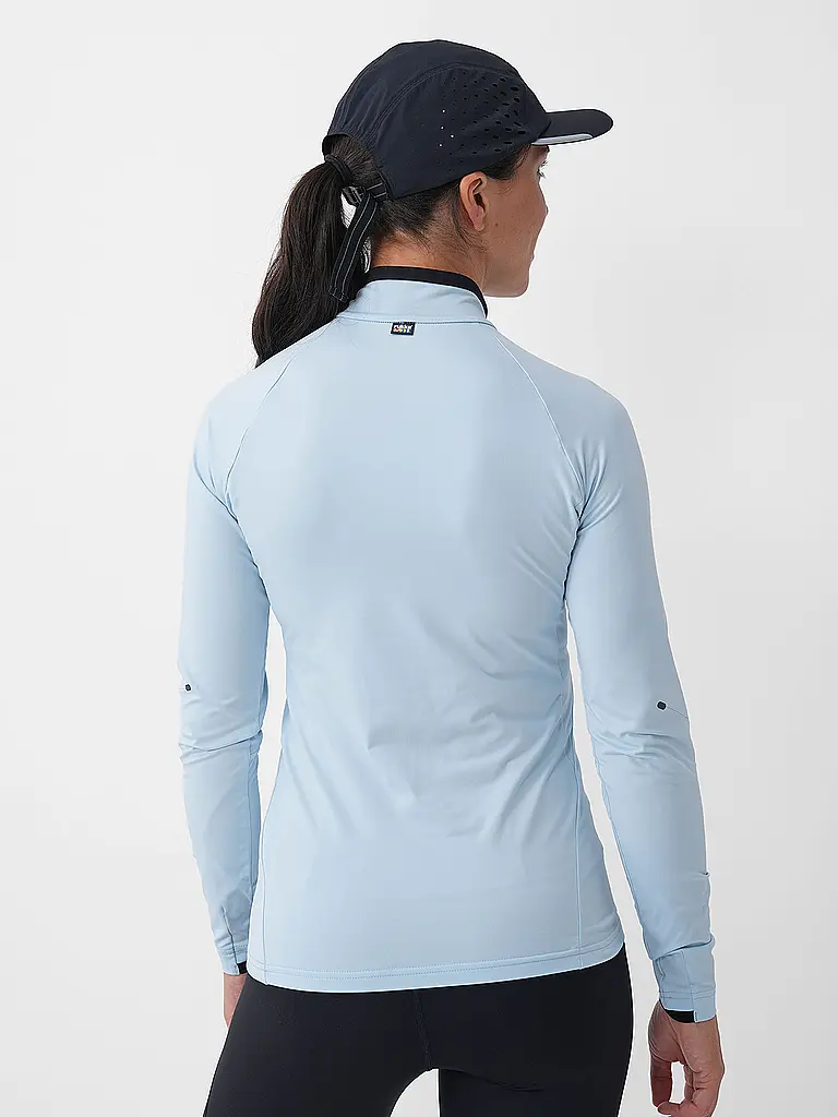 RUKKA | Camiseta de running para mujer Maalo con cremallera | Azul claro