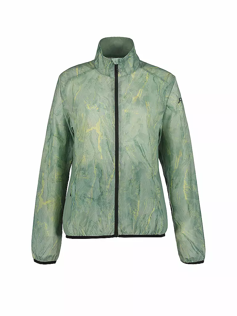 RUKKA | Chaqueta de running para mujer Maile Print | Verde claro