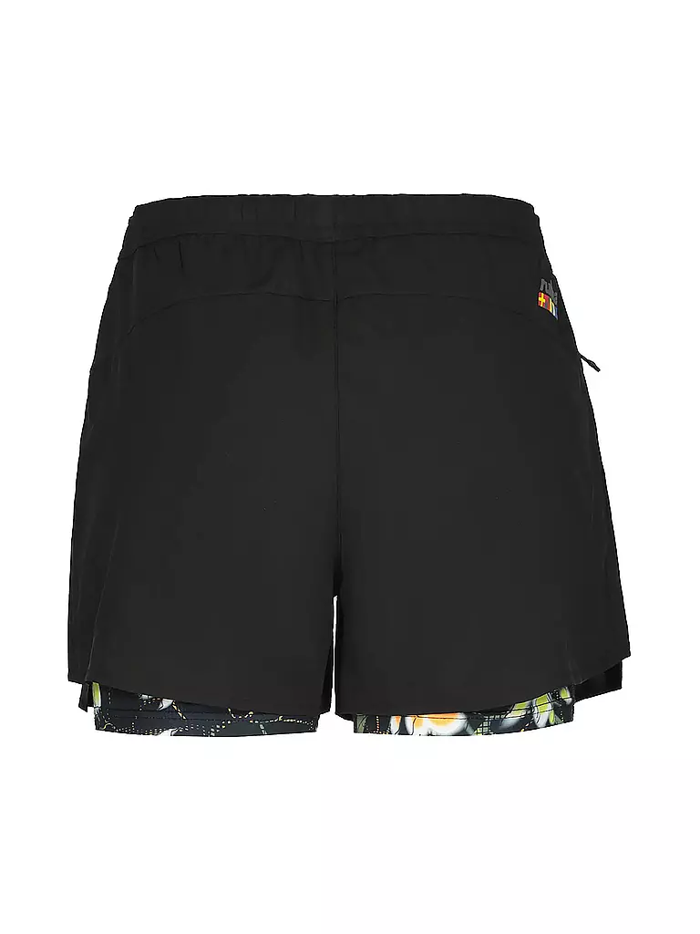 RUKKA | Damen 2in1 Laufshort Mahala | Negro