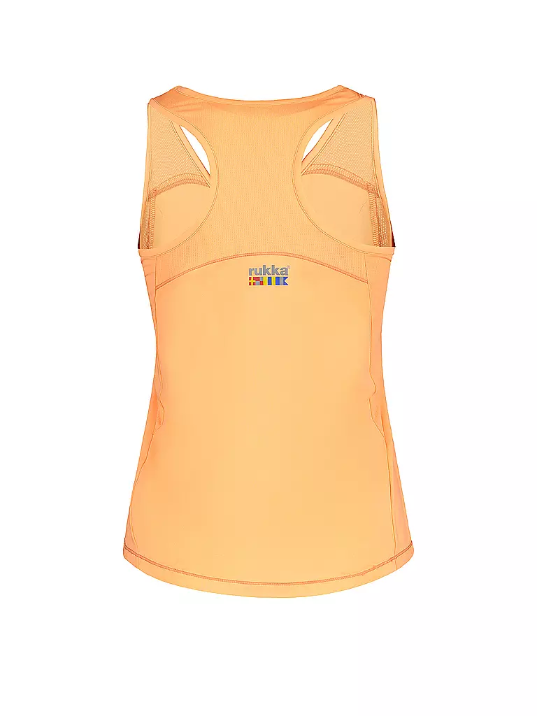 RUKKA | Damen Lauftank Maanselka | Naranja