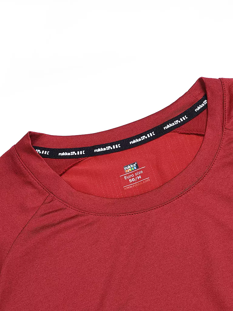 RUKKA | Herren Laufshirt Melko | Rojo