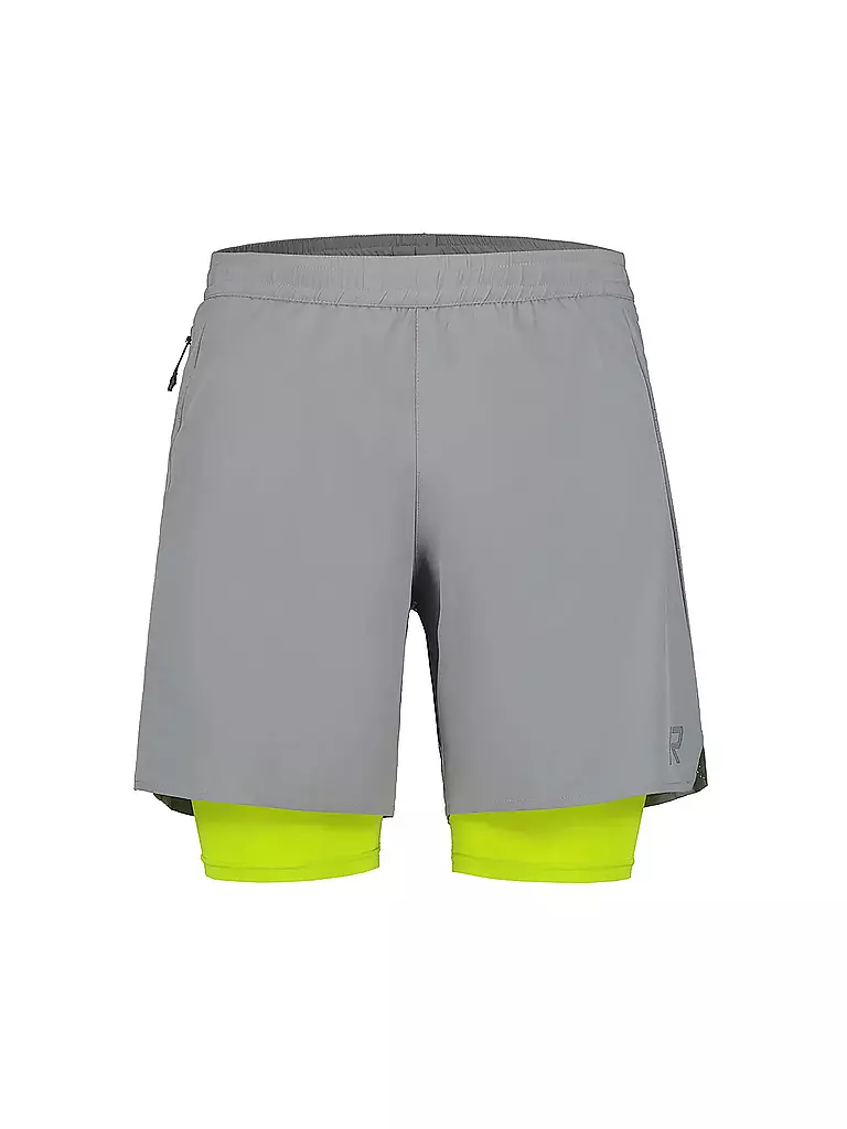 RUKKA | Pantalón corto de running 2 en 1 Maaninka para hombre | Gris