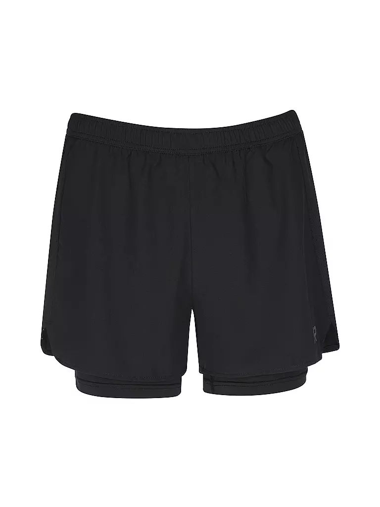 RUKKA | Pantalón corto de running 2 en 1 Makela para mujer | Negro