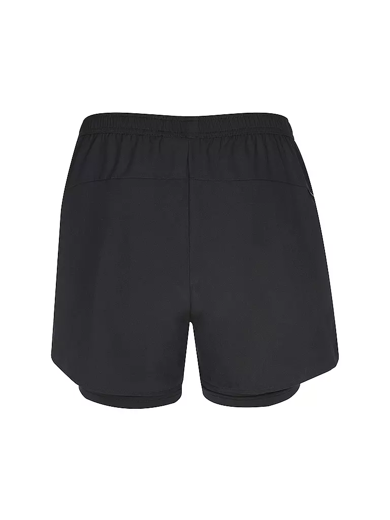 RUKKA | Pantalón corto de running 2 en 1 Makela para mujer | Negro