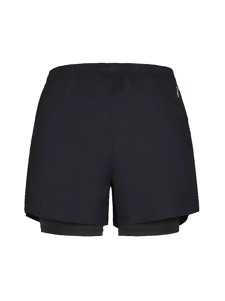 RUKKA | Pantalón corto de running 2 en 1 Makela para mujer | Negro