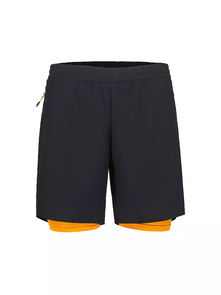 RUKKA | Pantalón corto de running para hombre Maaninka Light 2en1 | Negro
