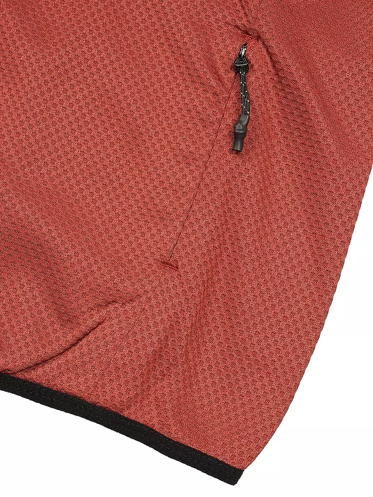 RUKKA | Sudadera con capucha y cremallera para correr Meilan para hombre | Cobre