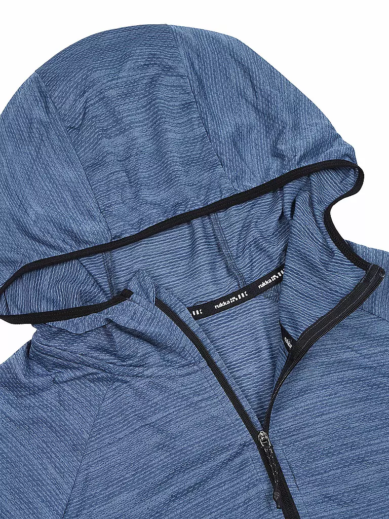 RUKKA | Sudadera con capucha y cremallera para hombre Meilan | Azul oscuro
