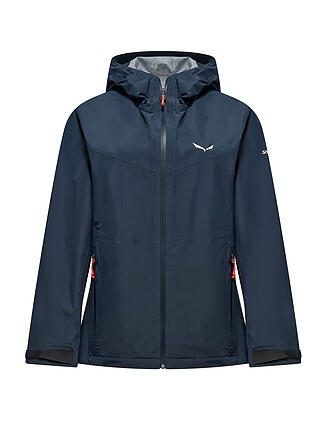 SALEWA | Chaqueta de senderismo para mujer Puez Aqua 4 2.5L Powertex con capucha
