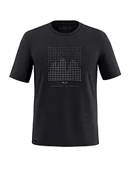 SALEWA | Camiseta funcional de hombre Eagle Dotted Merino | Negro